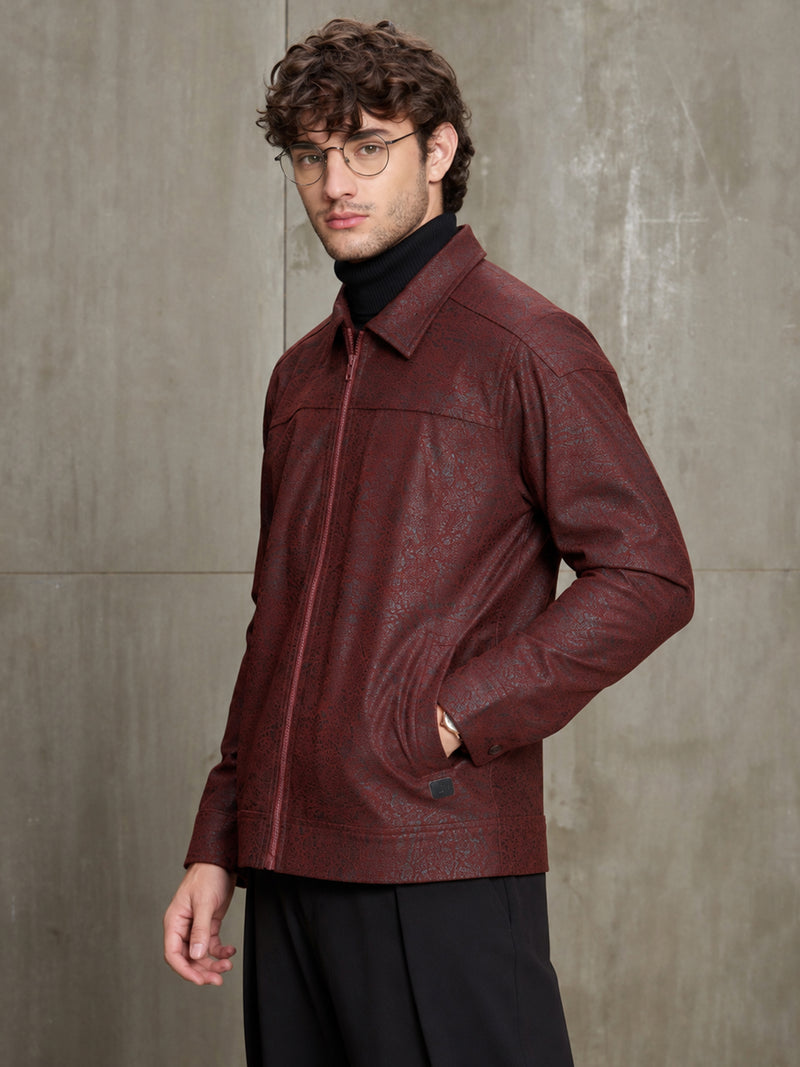 Cahoot Men's Red Foil Corduroy Lined Trucker Jacket - view 3