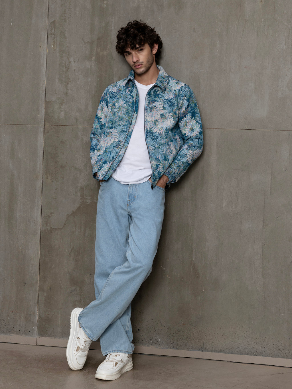 Cahoot Men's Blue Monet Garden Jacquard Jacket With Lining - view 6