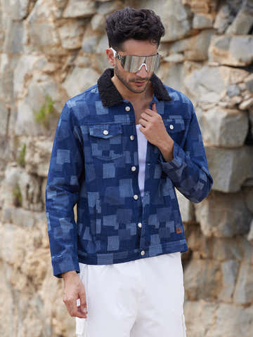 Bar Striped Quilted Jacket
