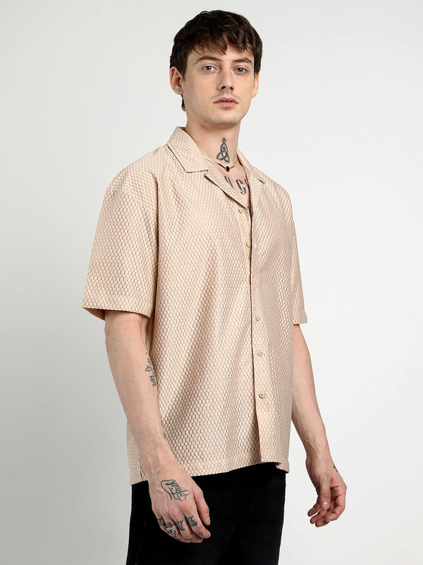 Oversized Honeycomb Shirt