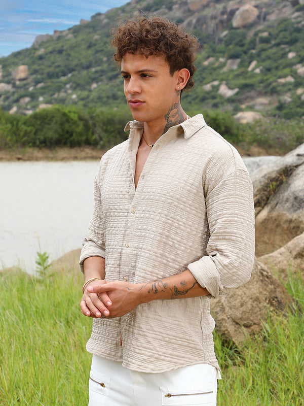Dimentional-Textured Shirt