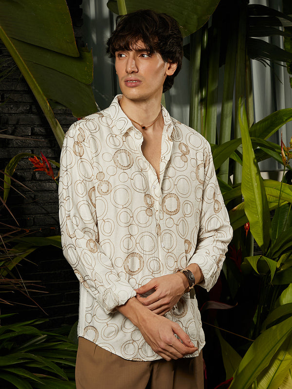 Circular-Lined Shirt