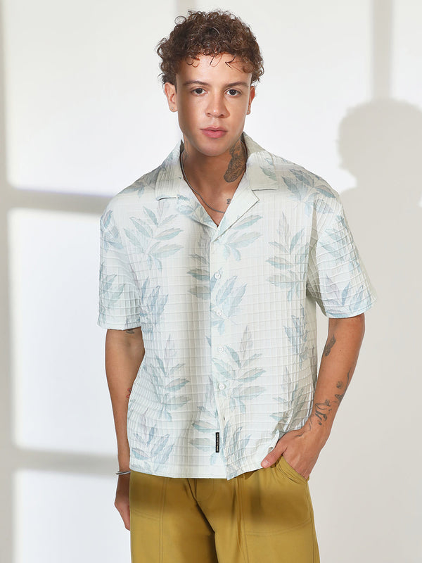 Faded Foliage Oversized Shirt