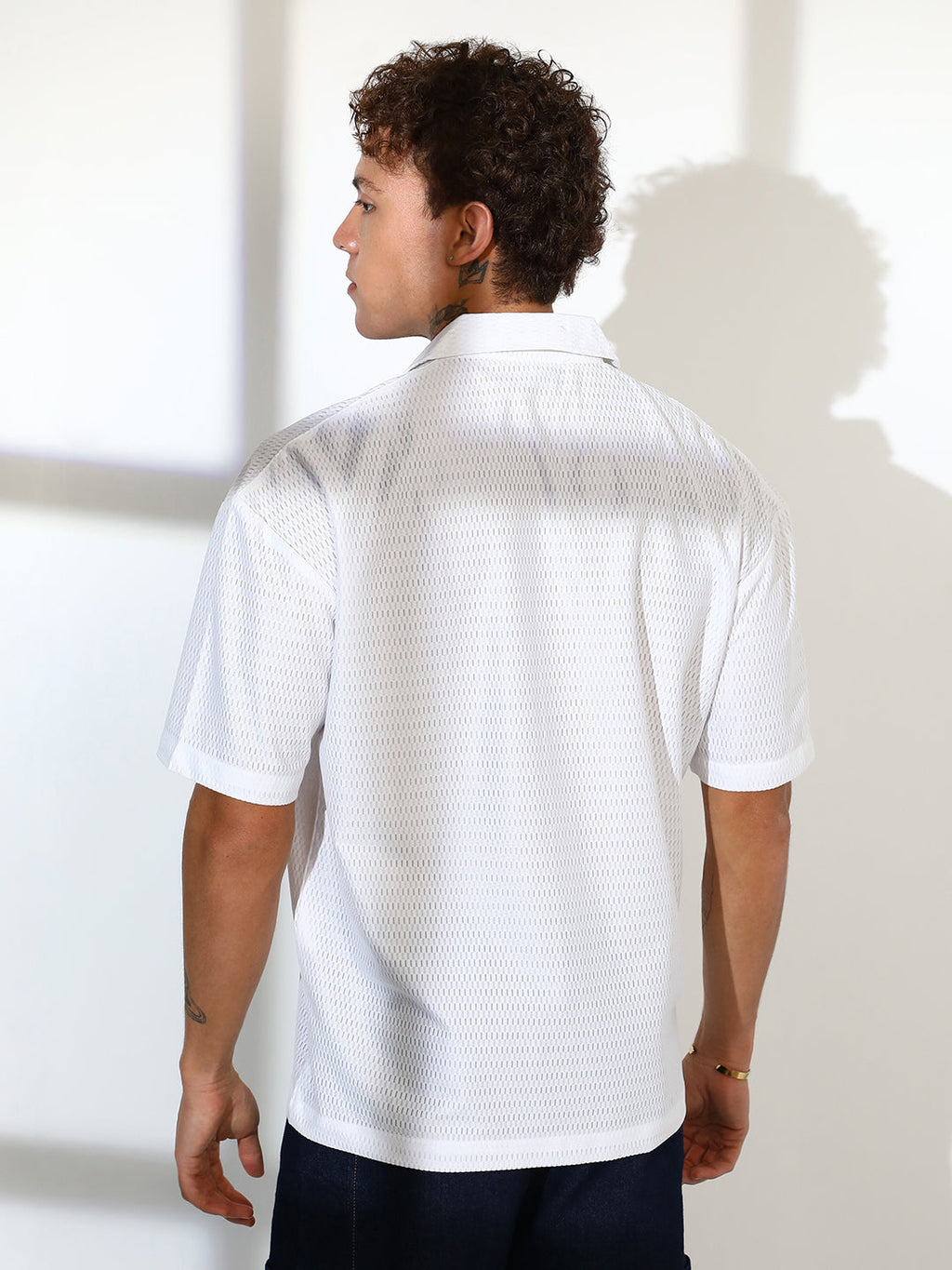 Oversized Honeycomb Shirt