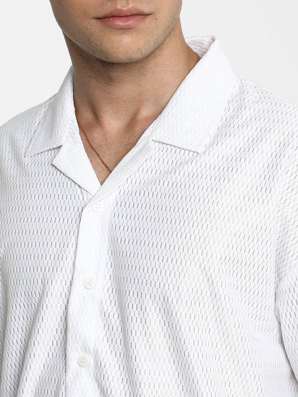Oversized Honeycomb Shirt