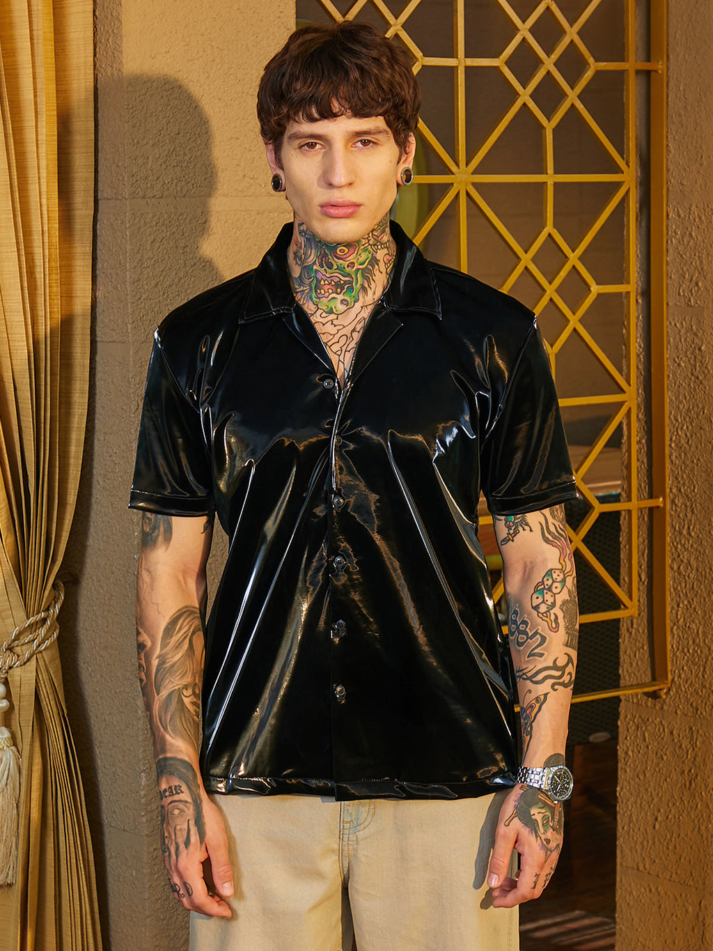 Patent Solid Shirt
