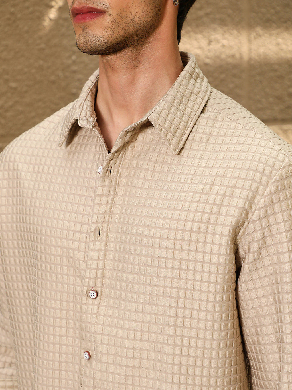 Quad-Tactile Oversized Shirt
