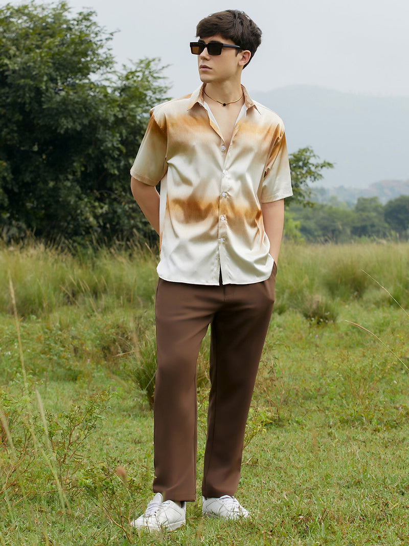 Ombre Sheen Oversized Shirt
