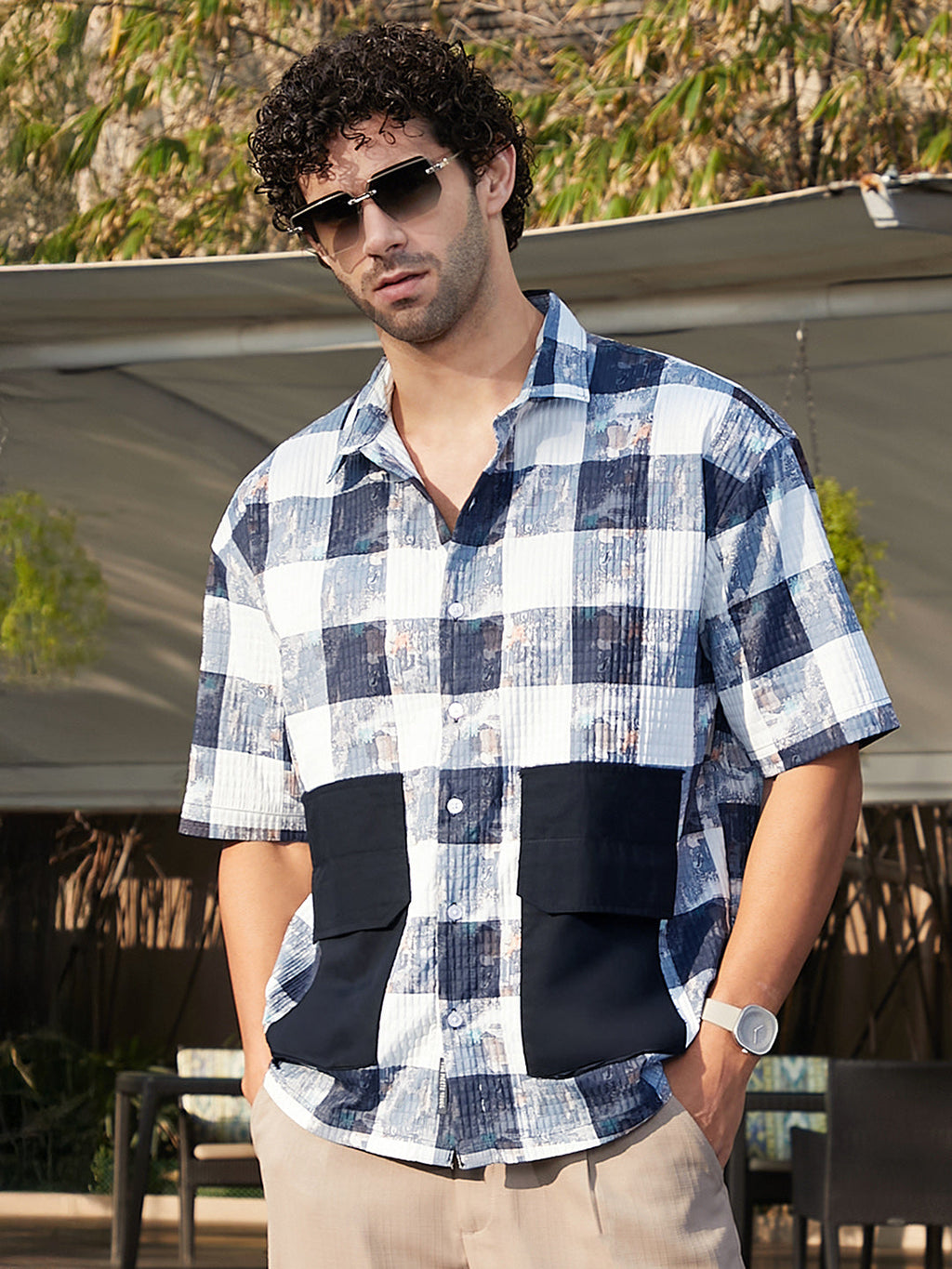 Stained-Buffalo Utility Oversized Shirt