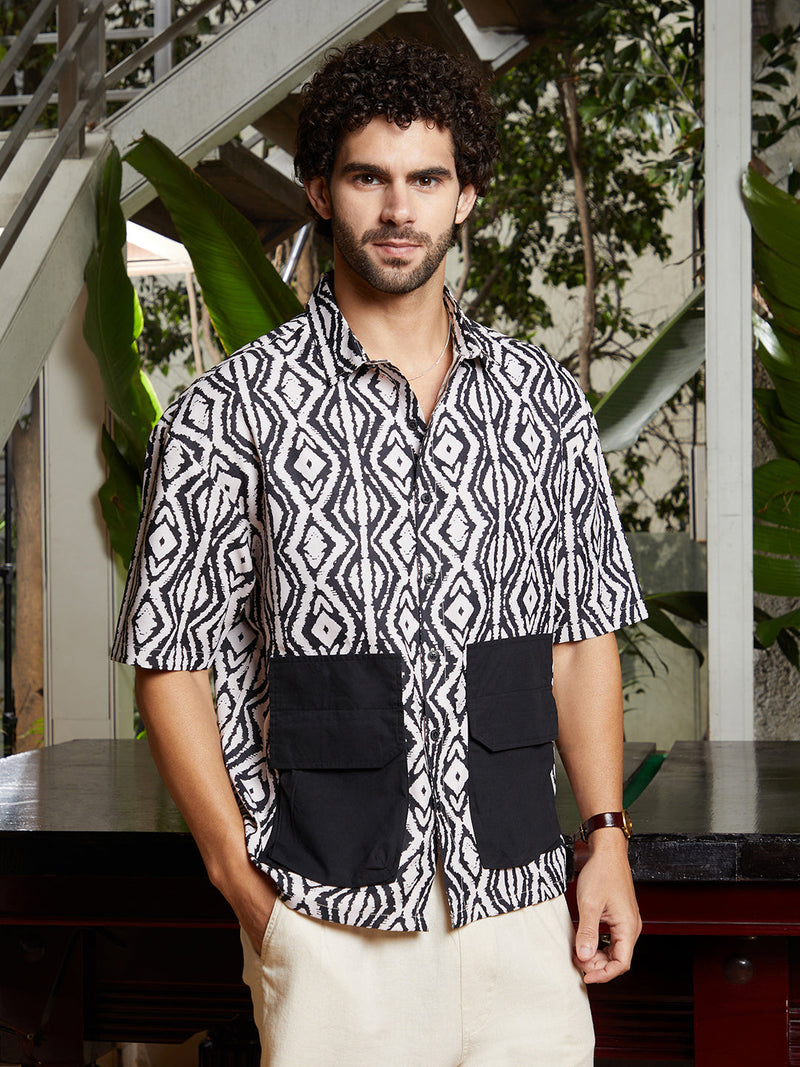 Indie-Utility Oversized Shirt