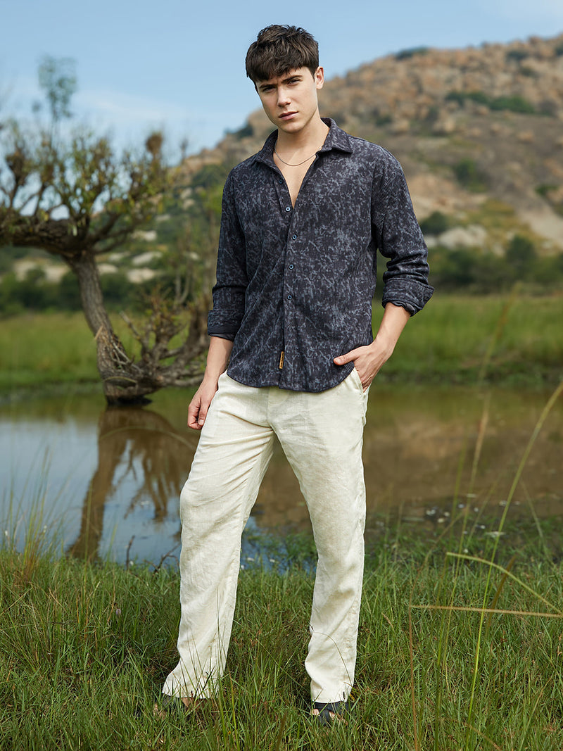 Faded Corduroy Oversized Shirt
