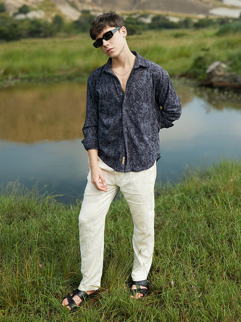 Faded Corduroy Oversized Shirt