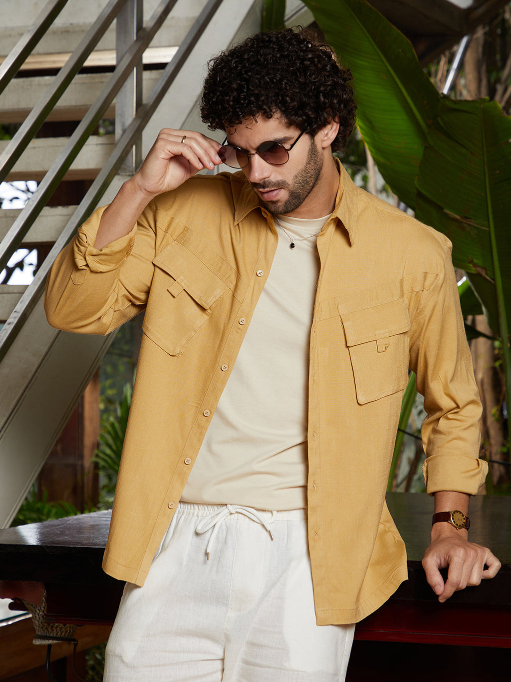 Modular-Utility Oversized Shirt