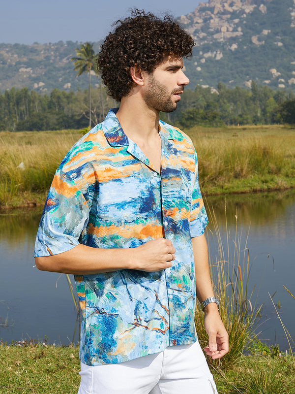 Indie-Block Oversized Shirt