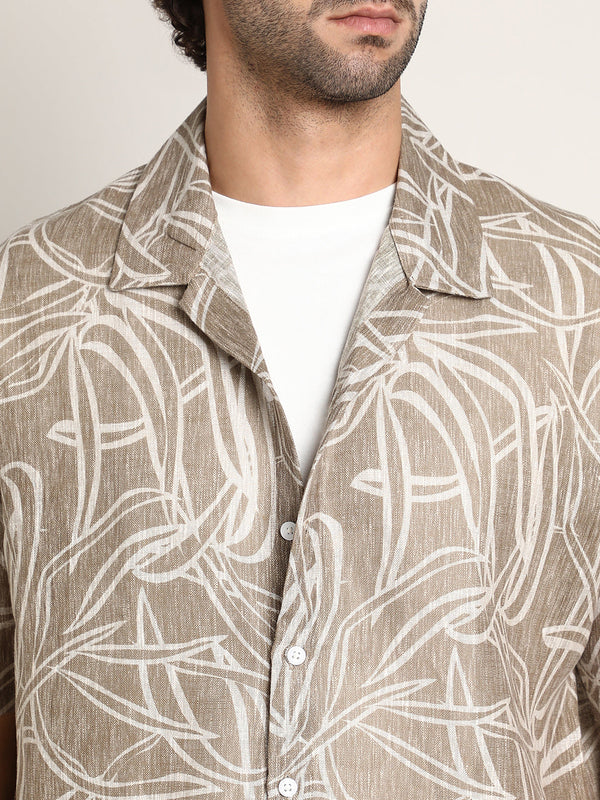 Vine-Lines Resort Oversized Shirt