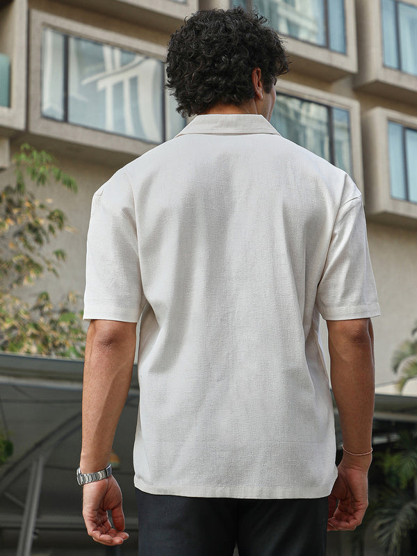 Solid Resort Overised Shirt