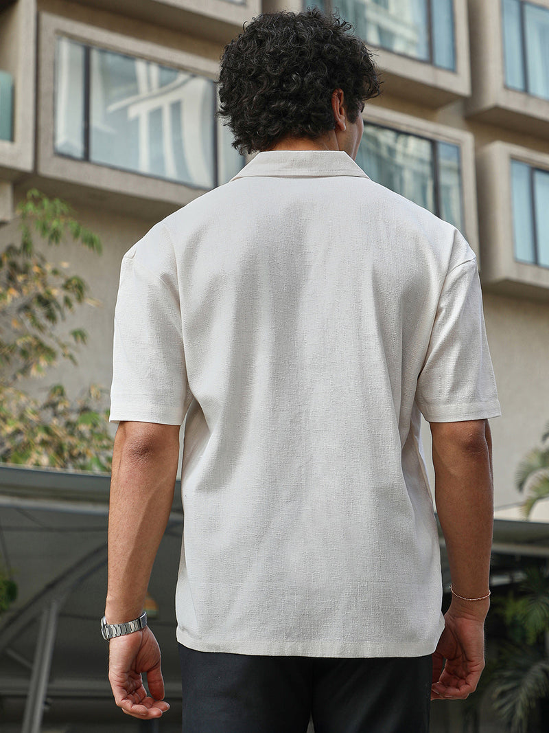 Solid Resort Overised Shirt
