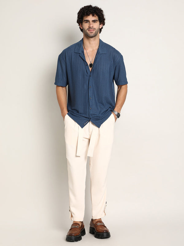 Zigzag-Helix Resort Oversized Shirt