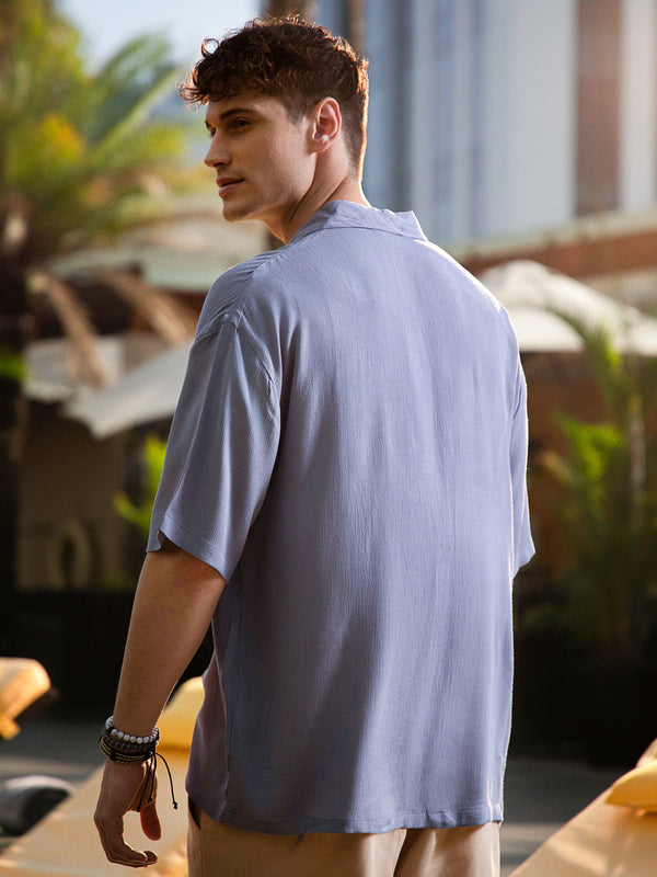 Creased Cuban Oversized Shirt