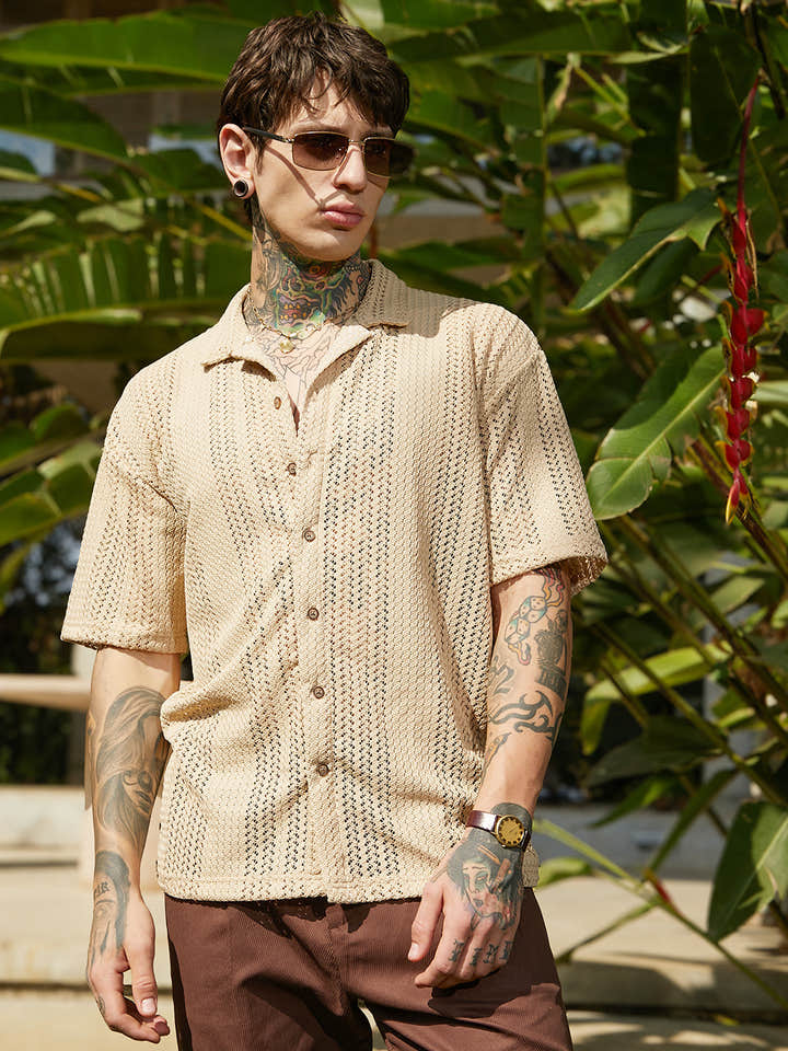 Ziggy-Knit Oversized Shirt