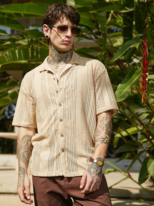 Ziggy-Knit Oversized Shirt