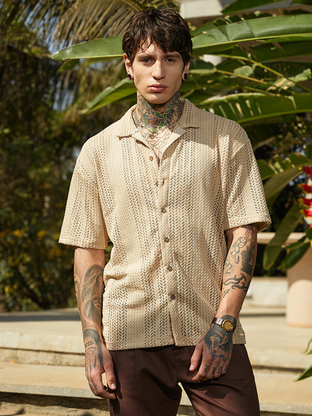 Ziggy-Knit Oversized Shirt