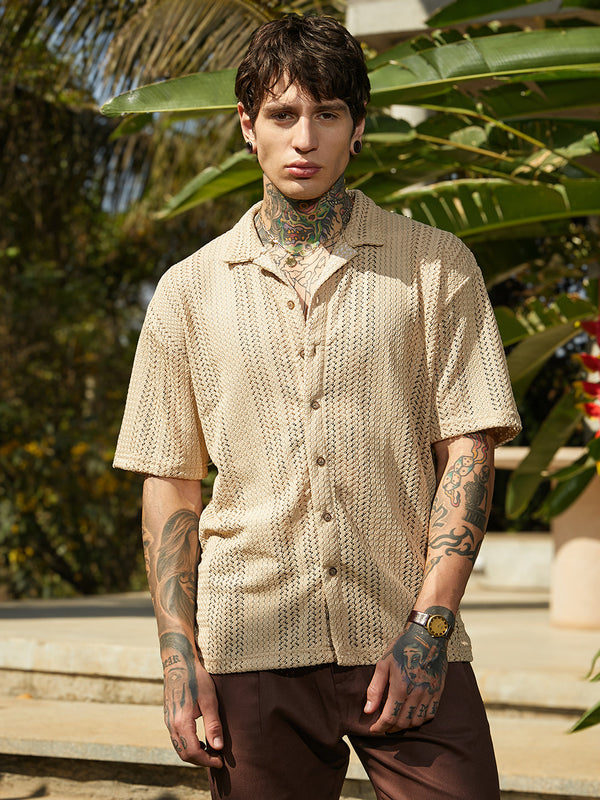 Ziggy-Knit Oversized Shirt