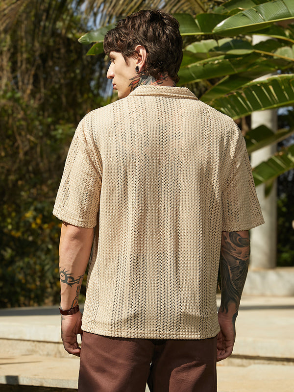 Ziggy-Knit Oversized Shirt