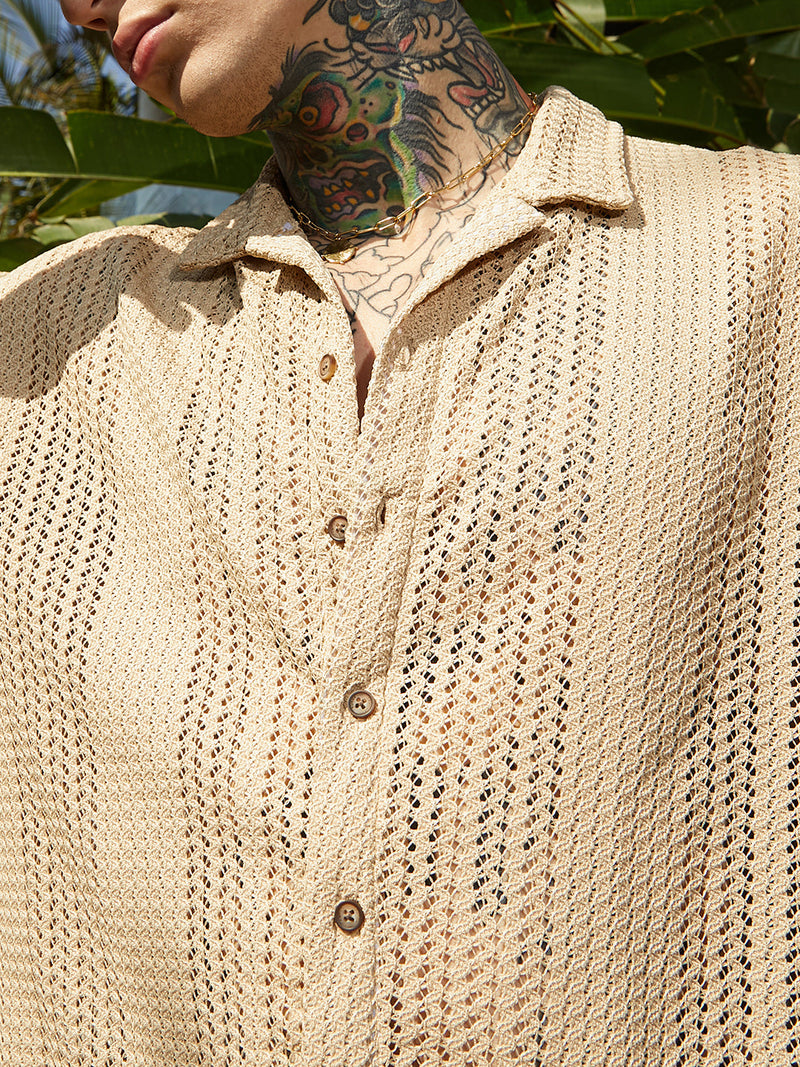 Ziggy-Knit Oversized Shirt