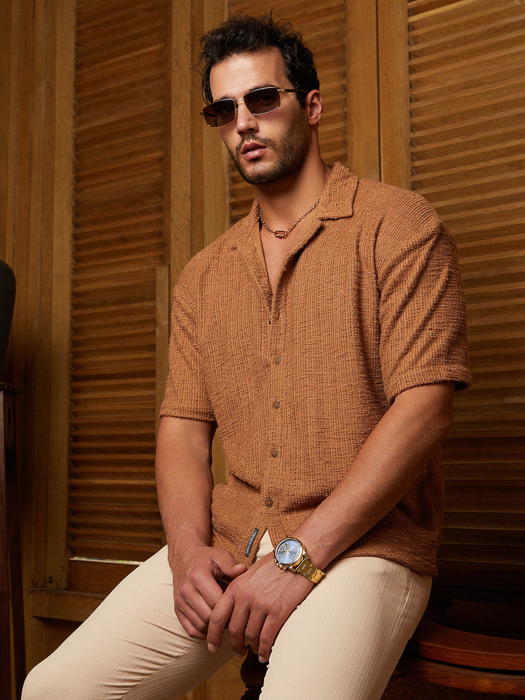 Tactile-Resort Oversized Shirt
