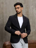 Single-Breasted Cotton Blazer With Double Flap Pockets (selected)
