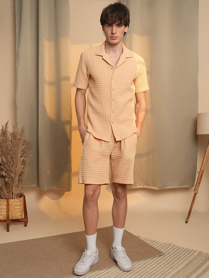 Waffle-Textured Co-Ord Set