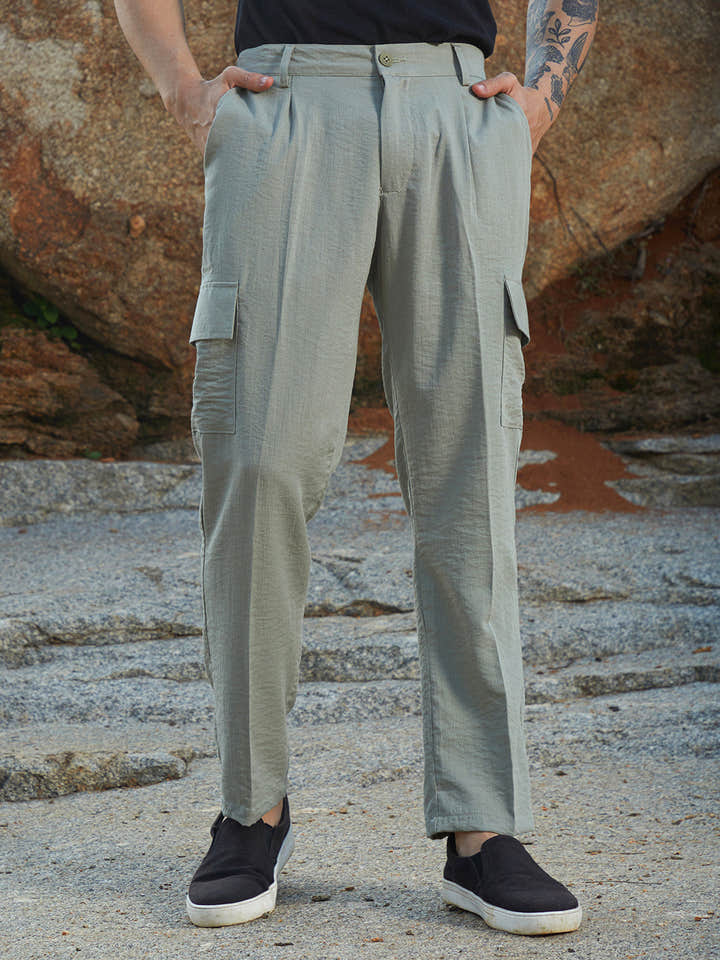 Lightweight - Crinkled Utility Trousers