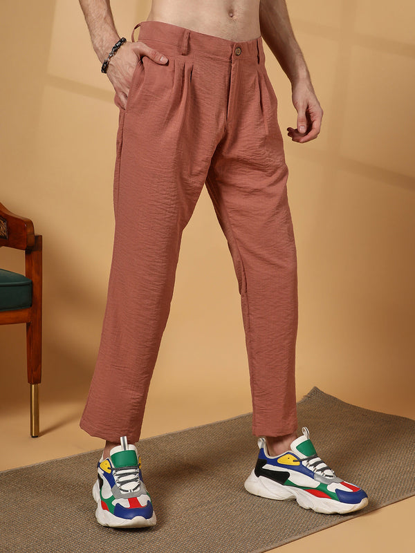 Lightweight - Crinkled Tailored Trousers