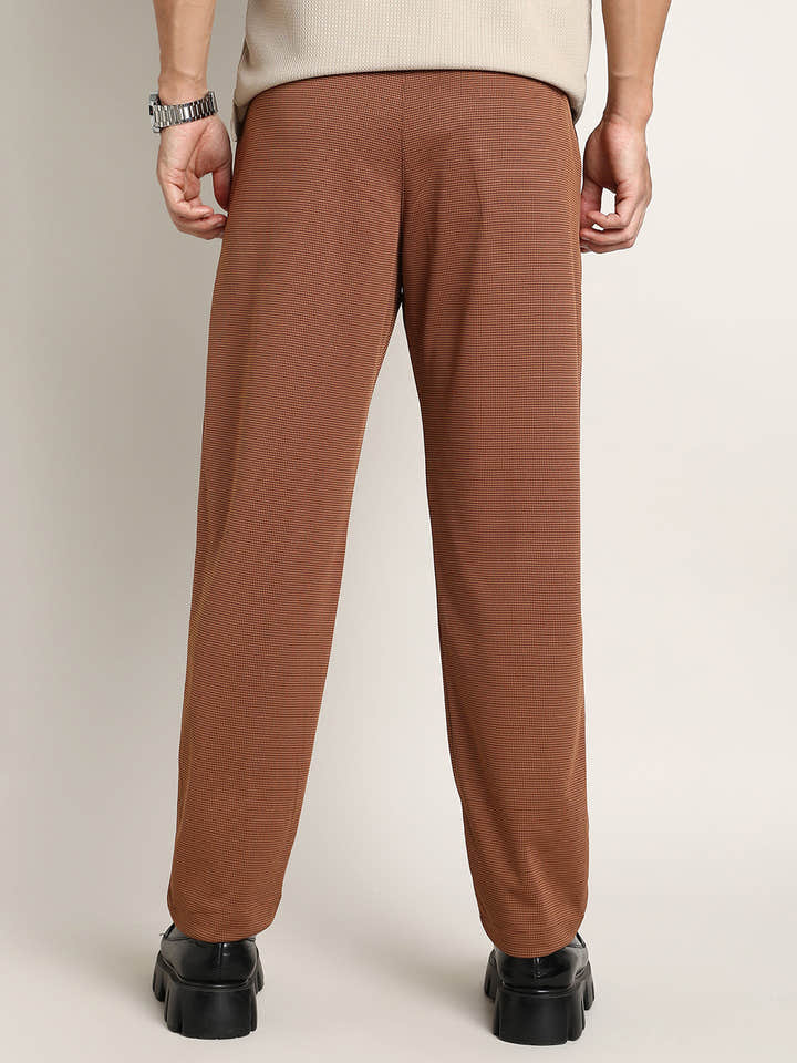 Lightweight - Micro-Check Chino Trousers