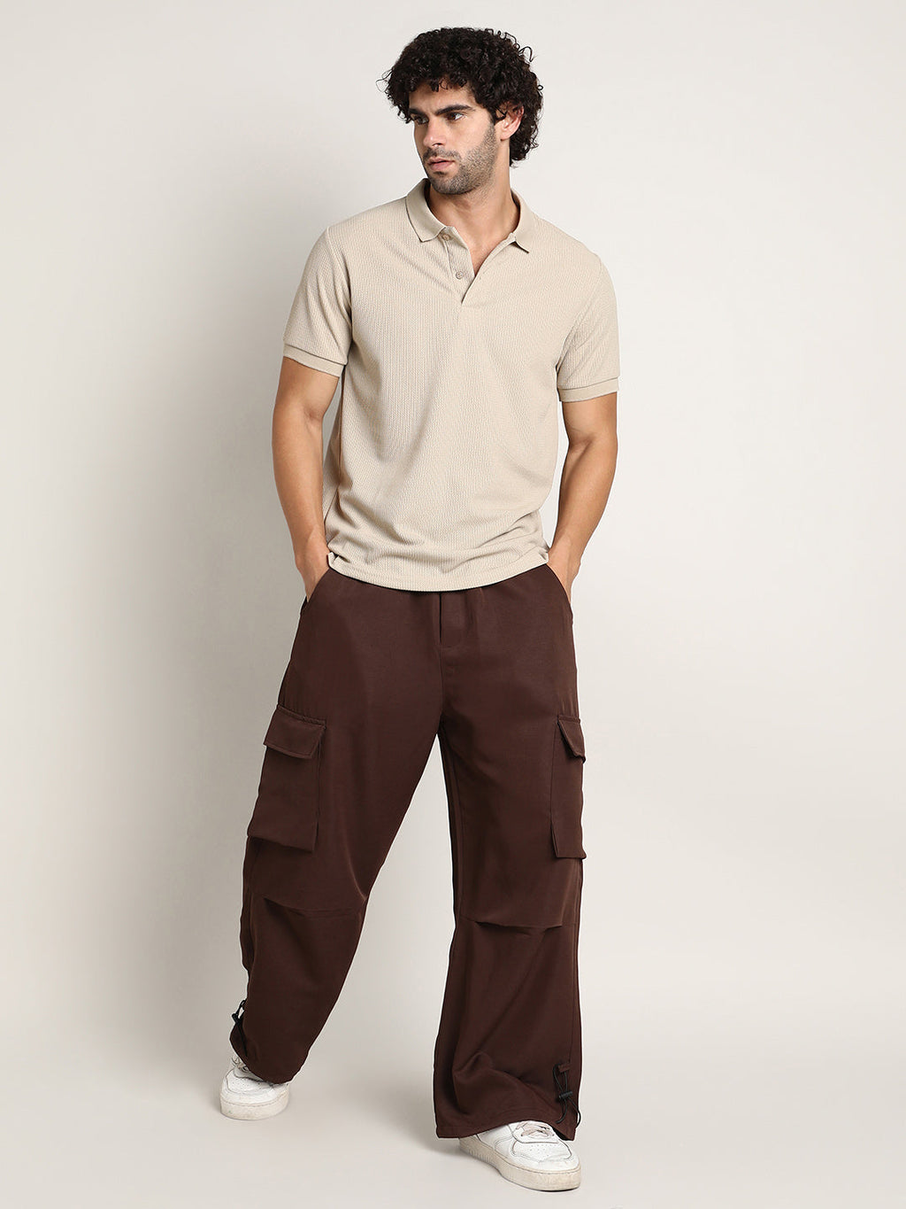 Parachute-Relaxed Cargo Trousers