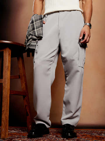 Straight-Fit Cargo Trousers
