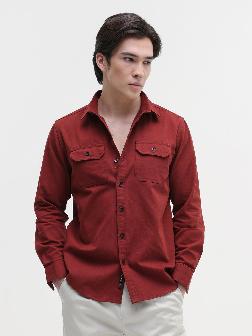 Plain Regular Fit Shirt
