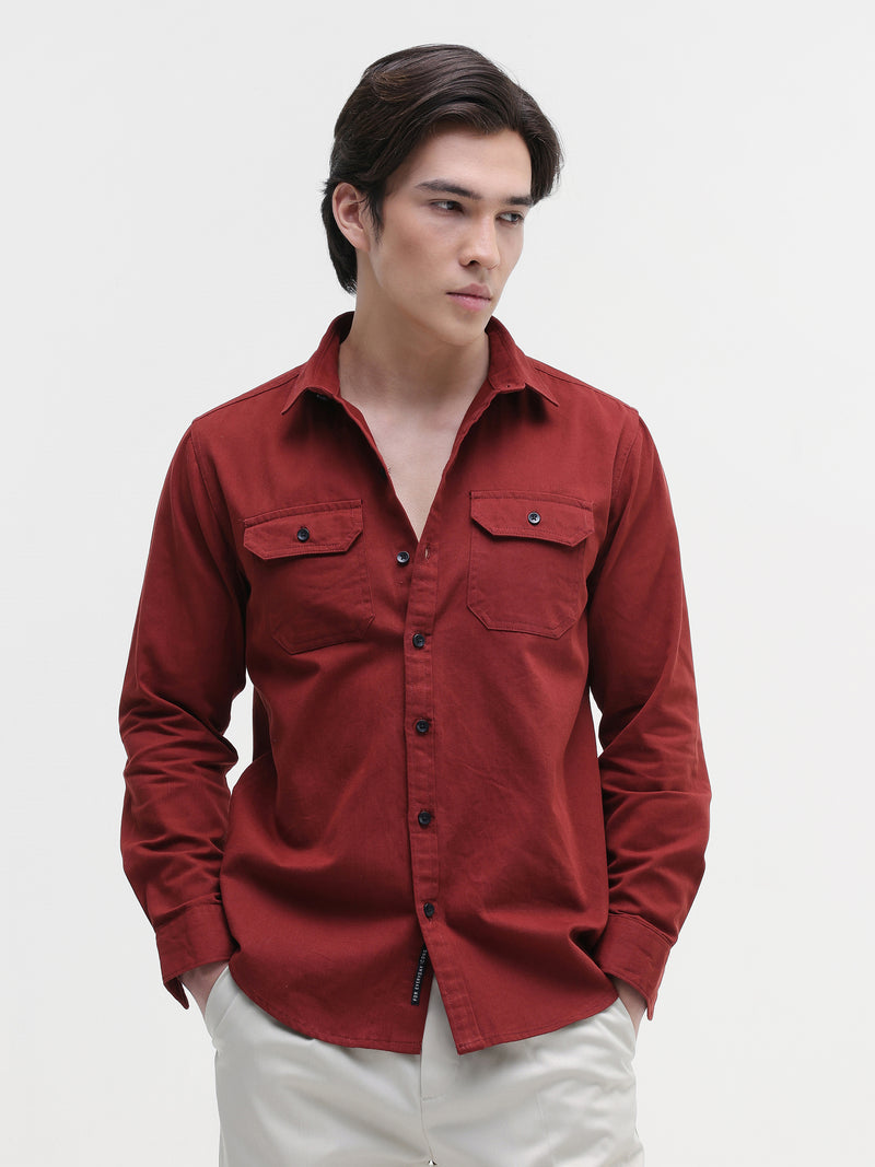 Plain Regular Fit Shirt