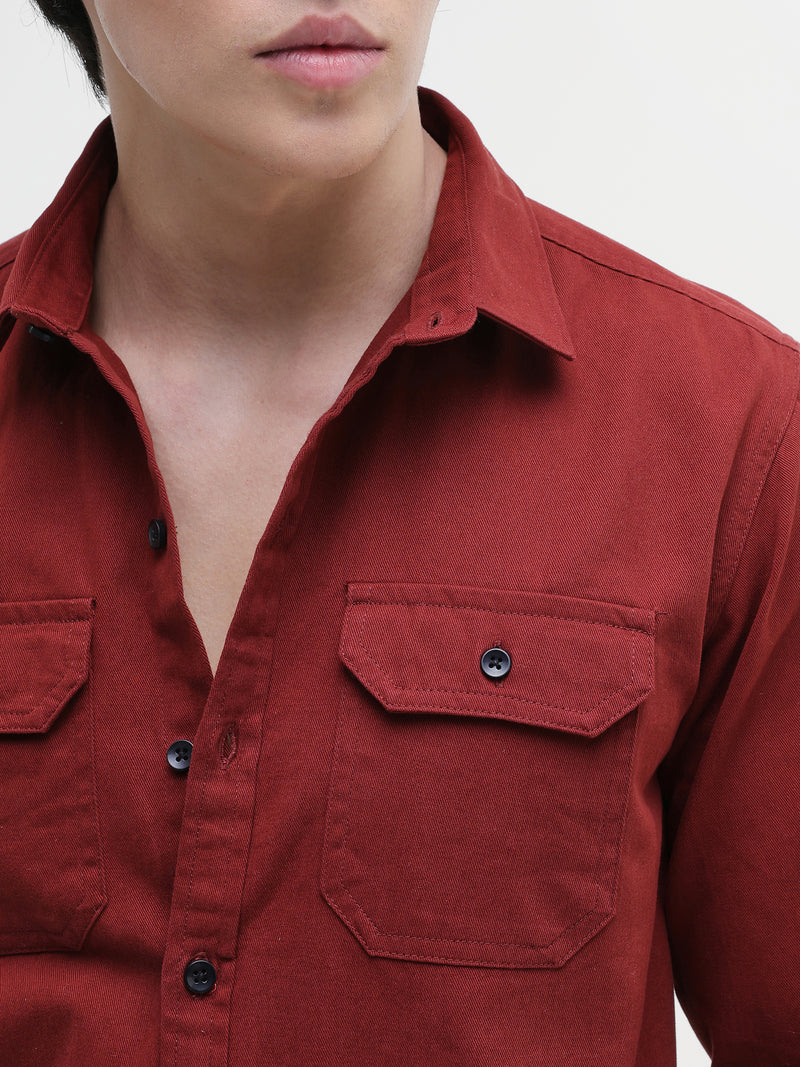 Plain Regular Fit Shirt