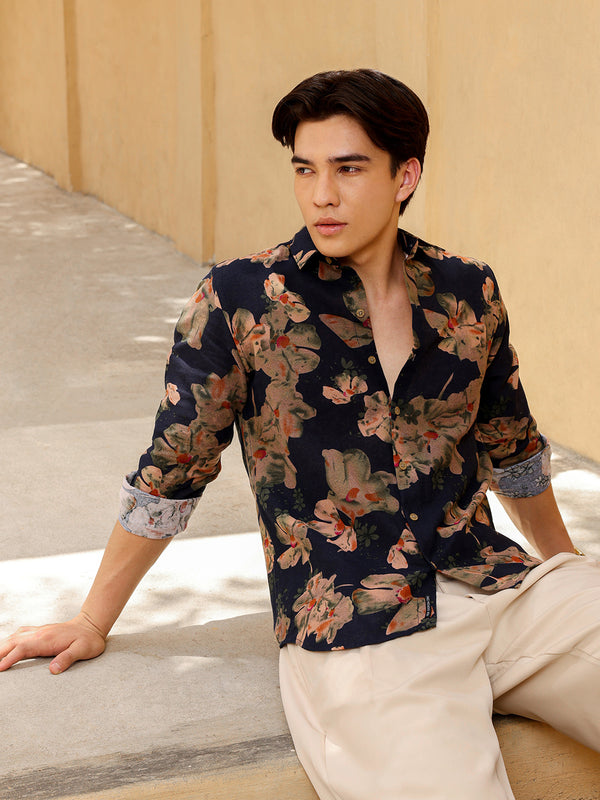 Men's Shirt Cotton All Over Print