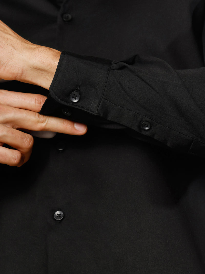 CAHOOT Men's Black Solid Shirt - view 8
