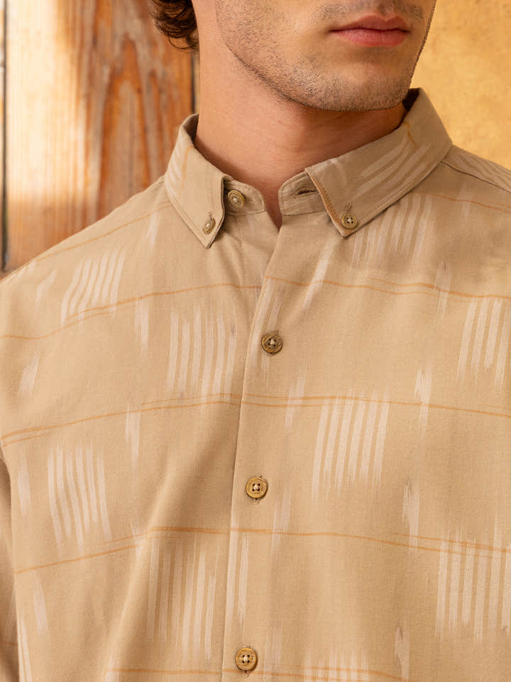 Yarn Dyed Button-Down Regular Fit Shirt