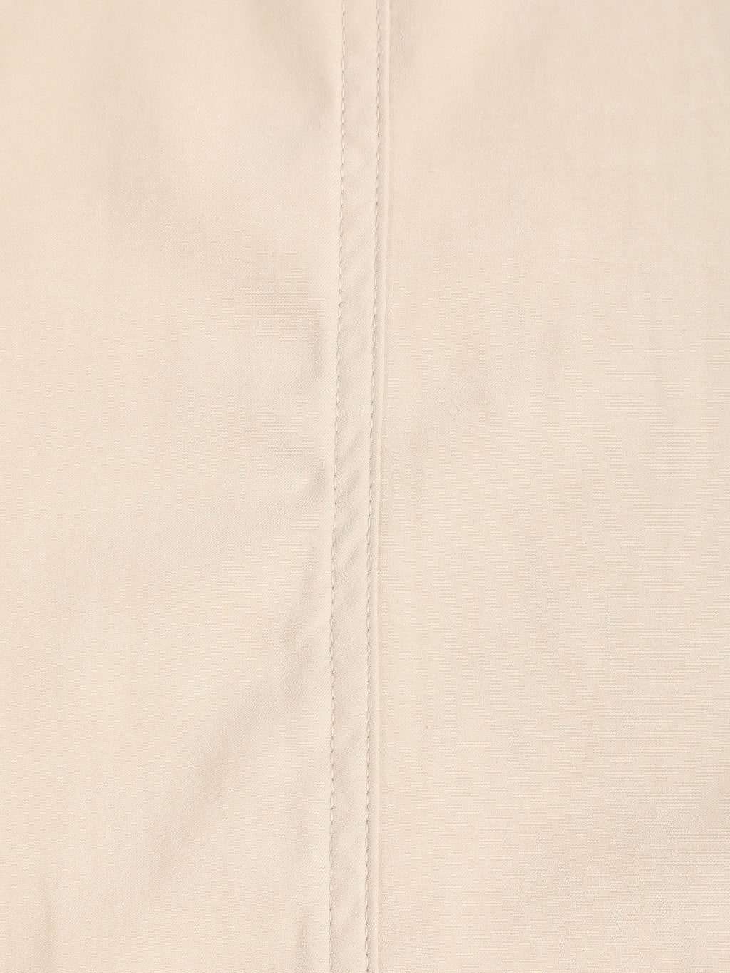 Beige Suede-Finish Shirt With Front Yoke Detail