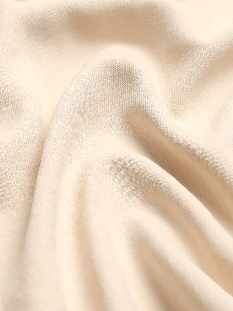 CAHOOT Beige Suede-Finish Shirt With Front Yoke Detail - view 7