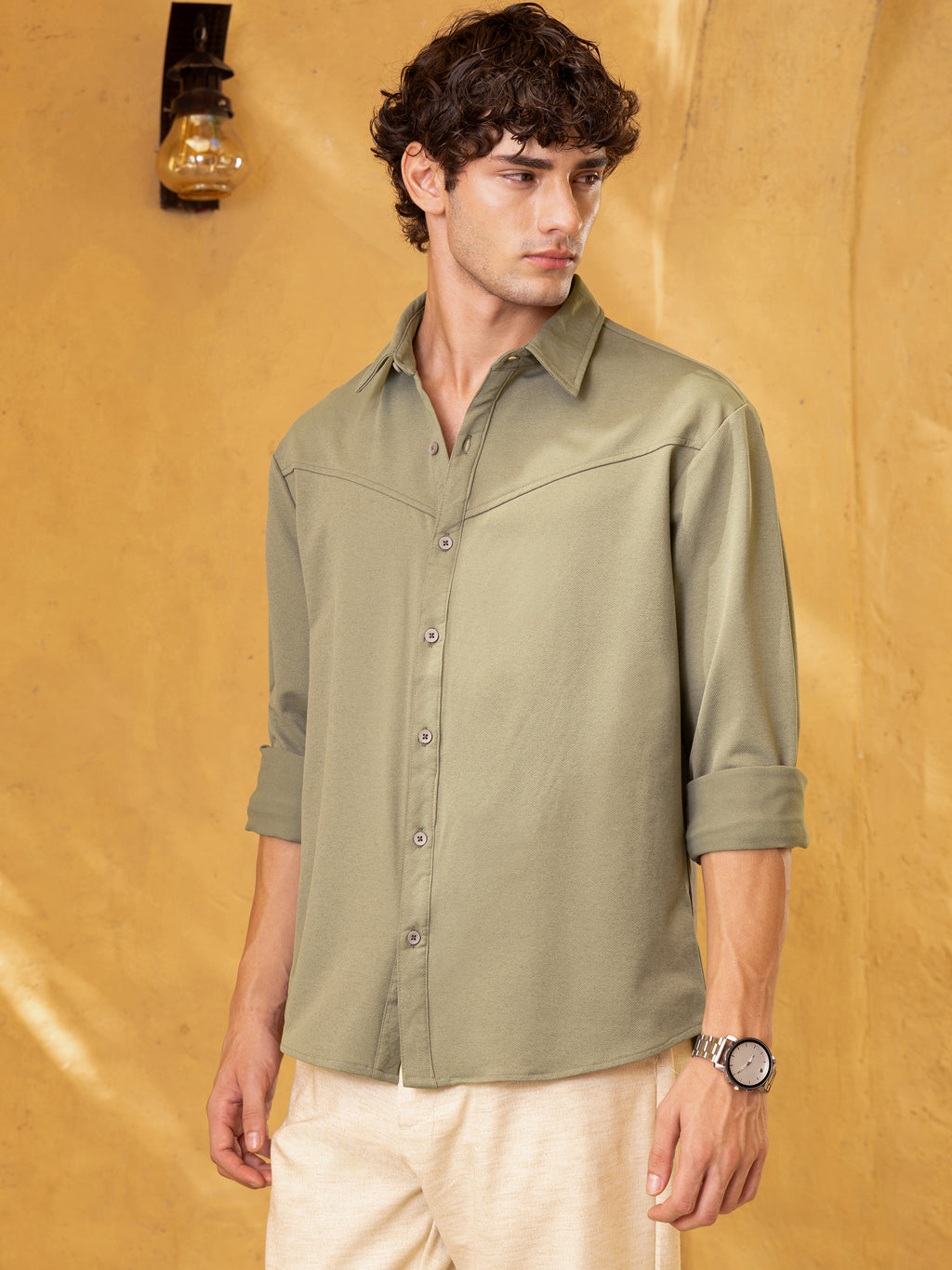 Plain Regular Fit Shirt