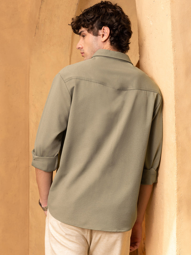 Plain Regular Fit Shirt