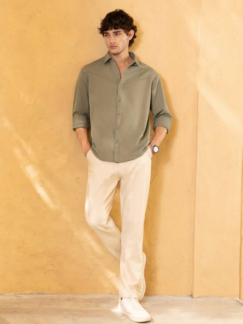 Plain Regular Fit Shirt