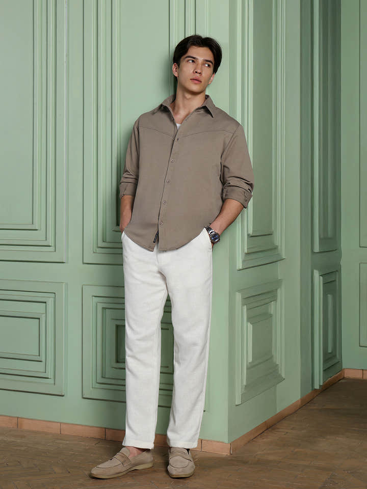 Solid Oversized Fit Shirt
