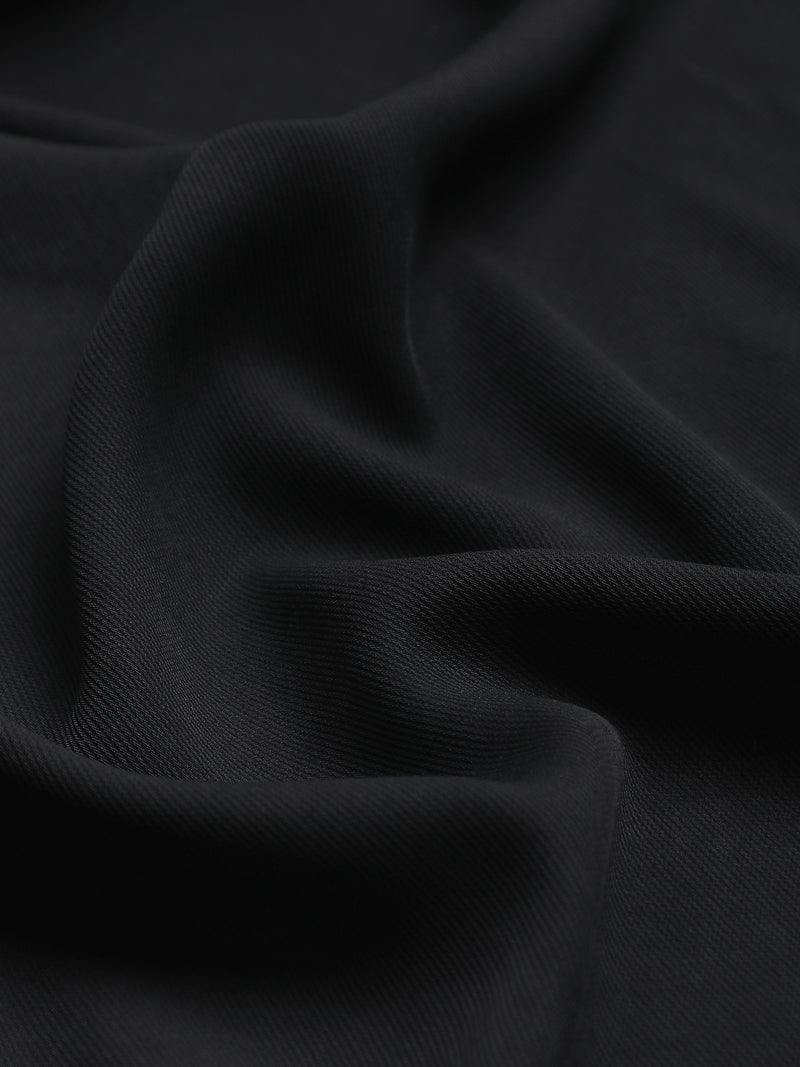 CAHOOT Black Solid Casual Shirt With Single Patch Pocket - view 7